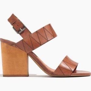 Madewell Karina Slingback Leather Sandals